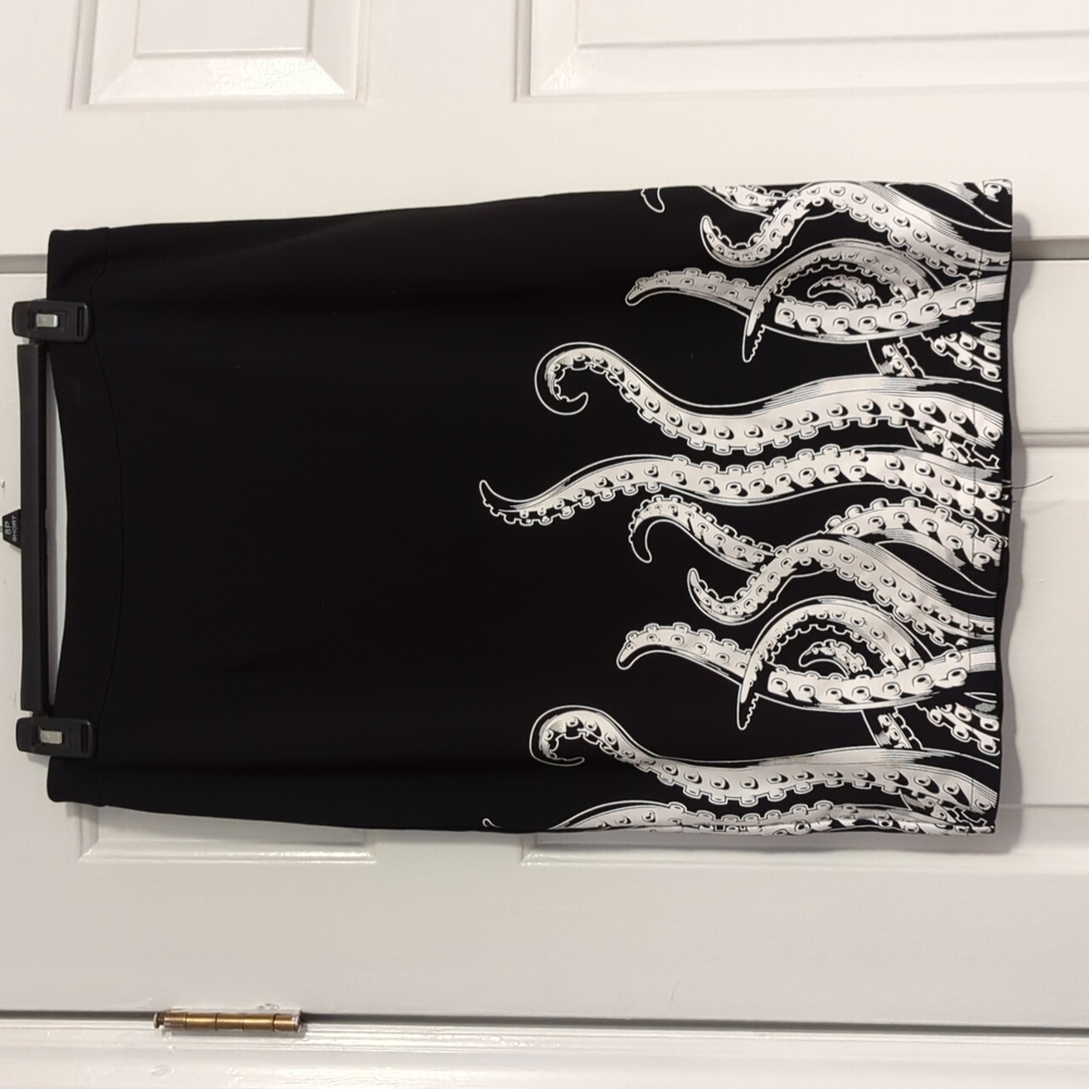 Sourpuss Octopus pencil skirt